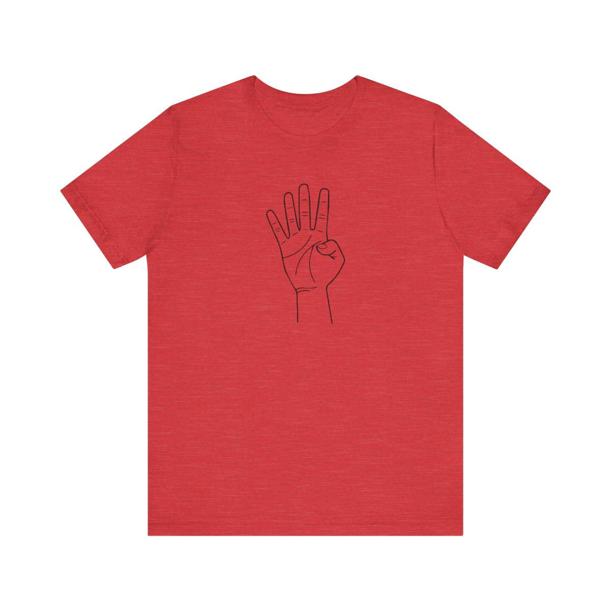 Fourth Quarter Fingers T-Shirt | Black Print | Unisex Short Sleeve Tee