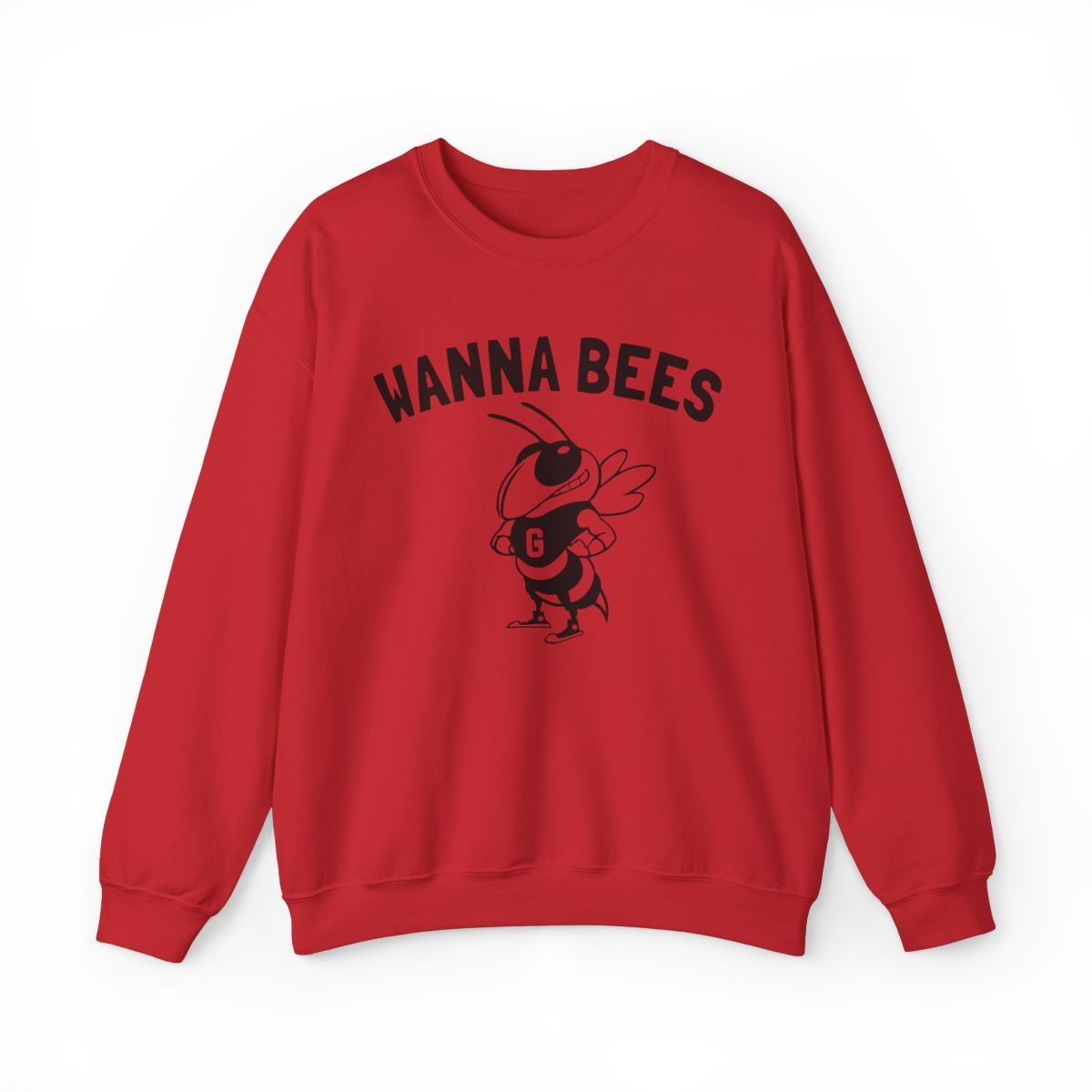 Wanna Bees Sweatshirt | Beat GA Tech | Black Print | Unisex Crewneck Sweatshirt