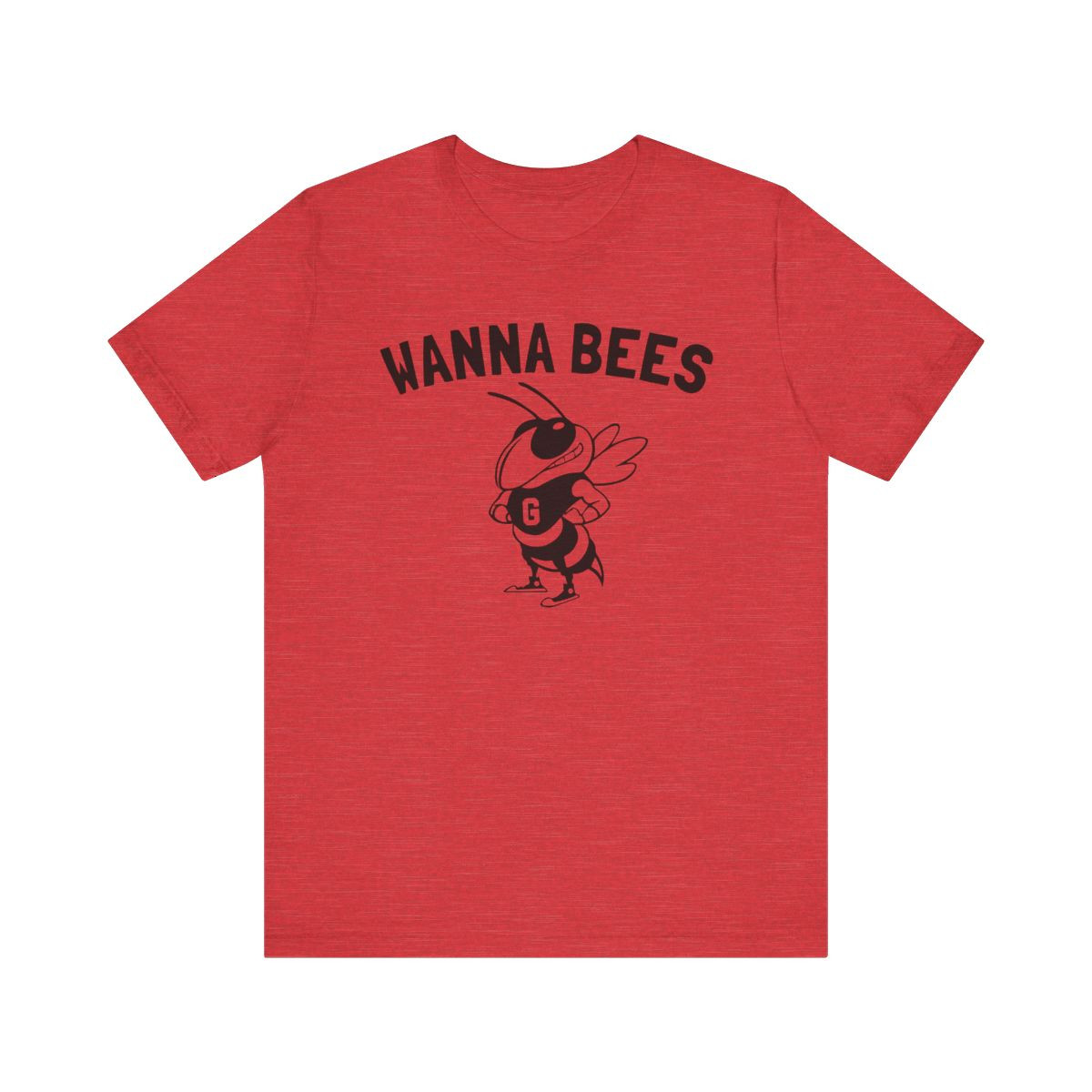 Wanna Bees T-Shirt | Beat GA Tech | Black Print | Unisex Short Sleeve Tee