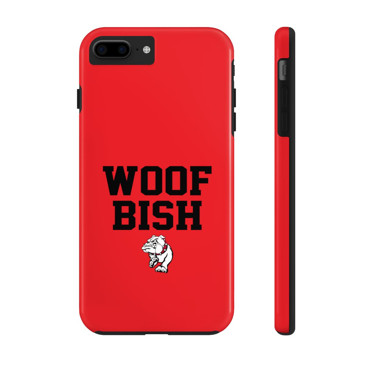 Woof Bish Phone Cases | Black White Print | Tough Phone Cases