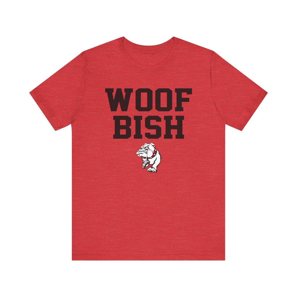 Woof Bish T-Shirt | Black White Print | Unisex Short Sleeve Tee