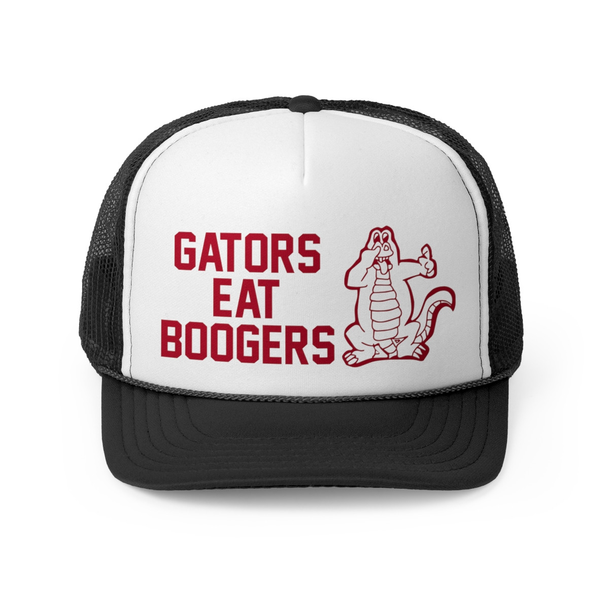 Gators Eat Boogers Trucker Hat | Beat Florida | Red Print | Trucker Caps