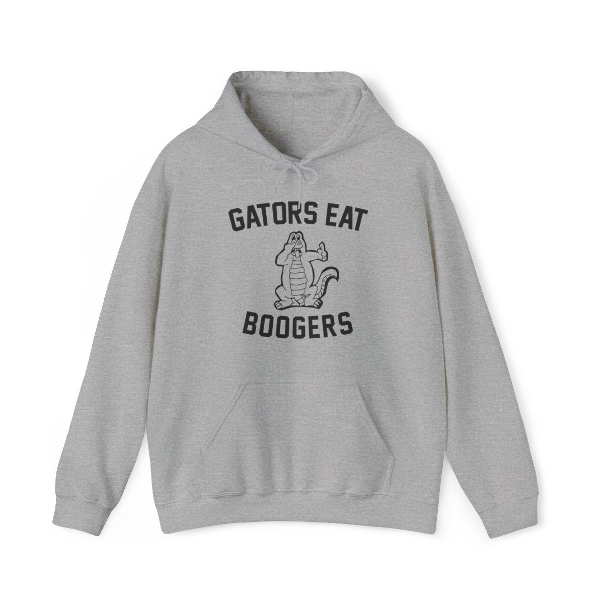 Gators Eat Boogers Hoodie | Beat Florida | Black Print | Unisex Heavy Blend Hooded Sweatshirt