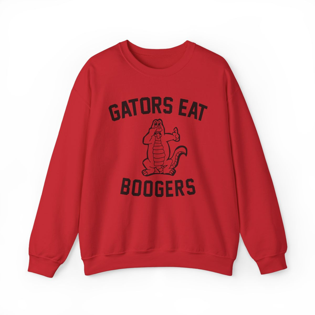 Gators Eat Boogers Sweatshirt | Beat Florida | Black Print | Unisex Crewneck Sweatshirt