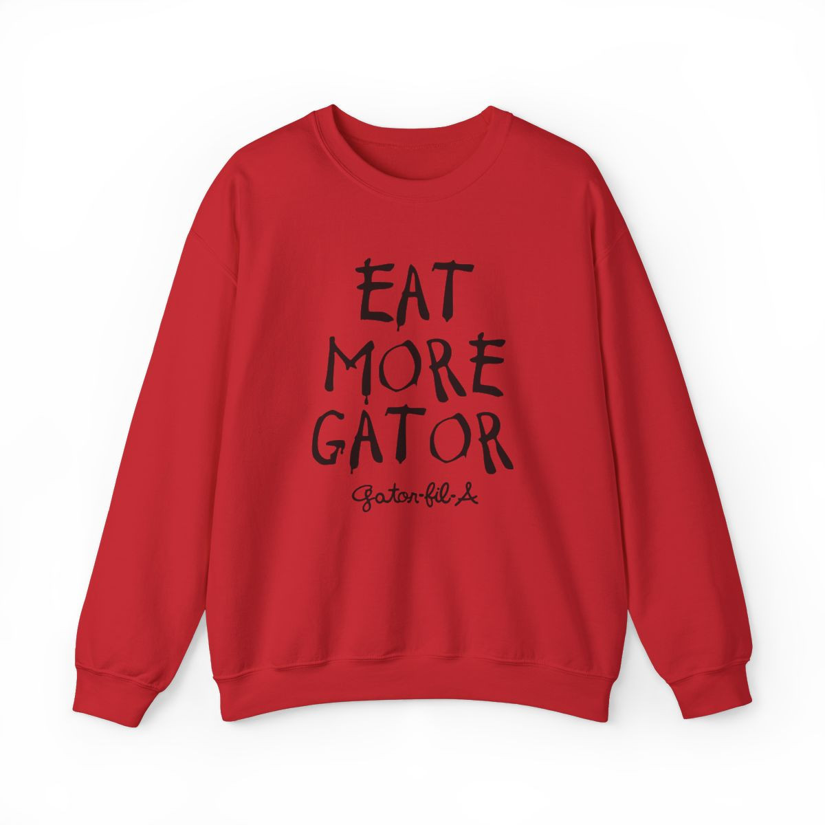 Eat More Gator Sweatshirt | Beat Florida | Black Print | Unisex Crewneck Sweatshirt