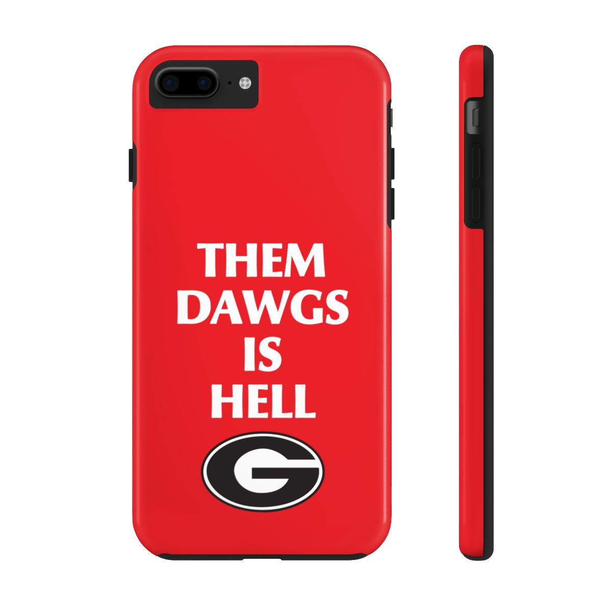 Them Dawgs is Hell Power Phone Cases | White Black Print | Tough Phone Cases