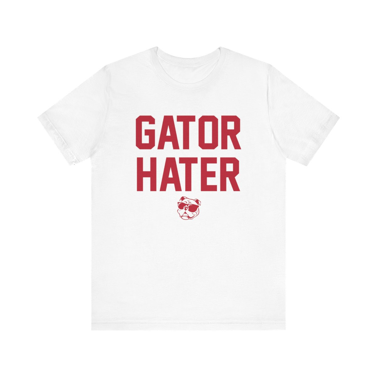 Gator Hater T-Shirt | Beat Florida | Red Print | Unisex Short Sleeve Tee