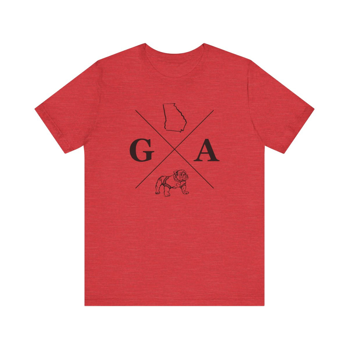 GA Retro Dawg T-Shirt | Black Print | Unisex Short Sleeve Tee
