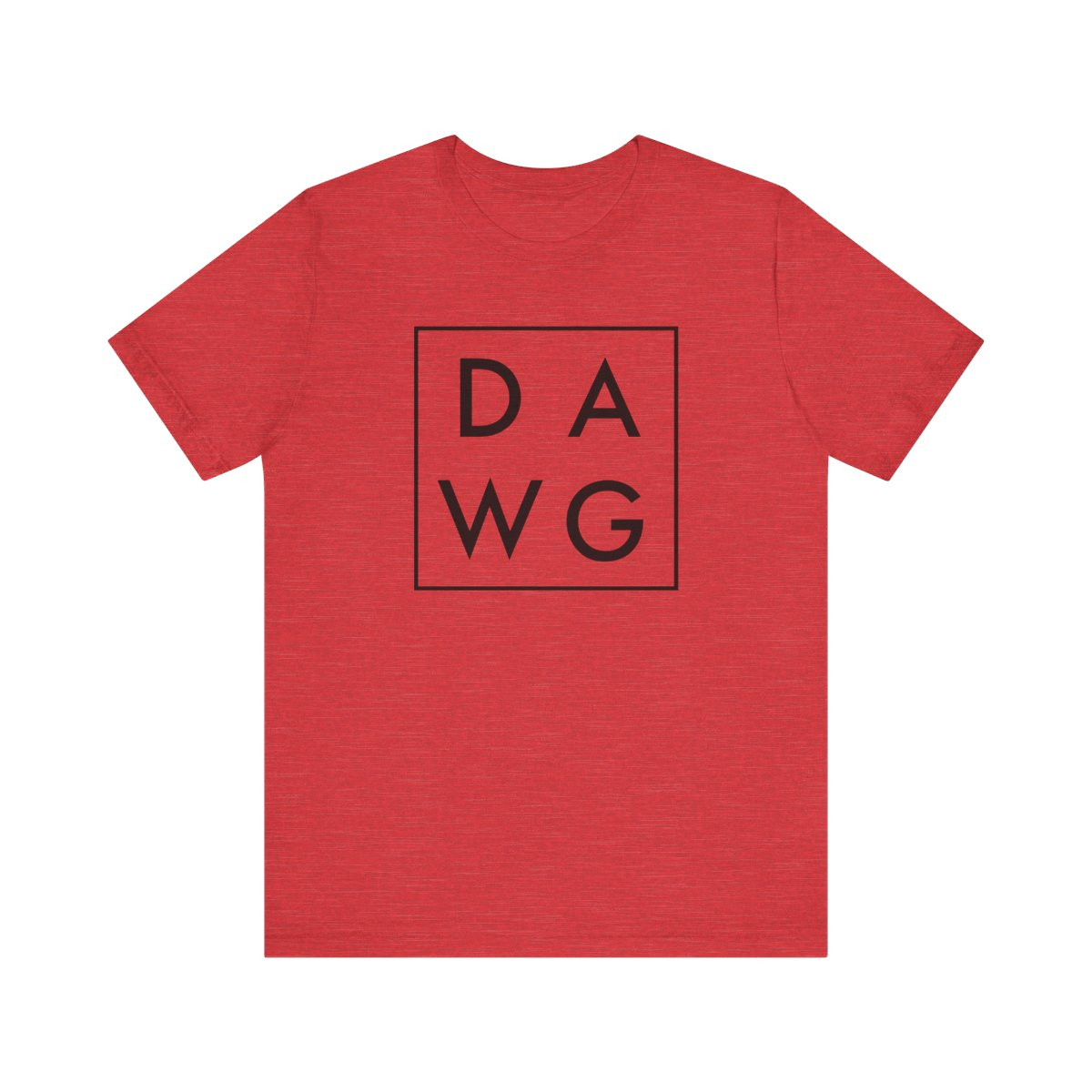 DAWG Square T-Shirt | Black Print | Unisex Short Sleeve Tee