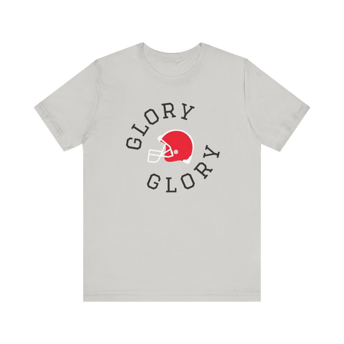 Glory Glory Helmet T-Shirt | Red Black White Print | Unisex Short Sleeve Tee