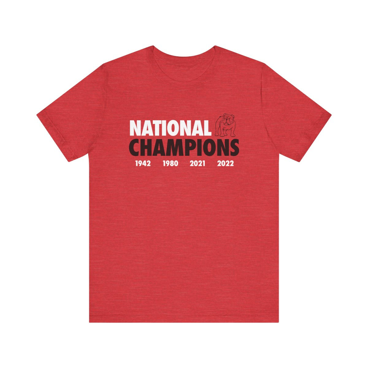 National Champions T-Shirt | Black White Print | Unisex Short Sleeve Tee