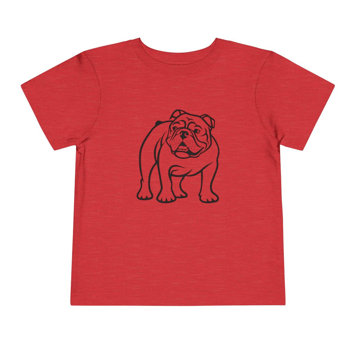 TODDLER Bulldog Standing Tee | Black Print | Toddler Short Sleeve Tee