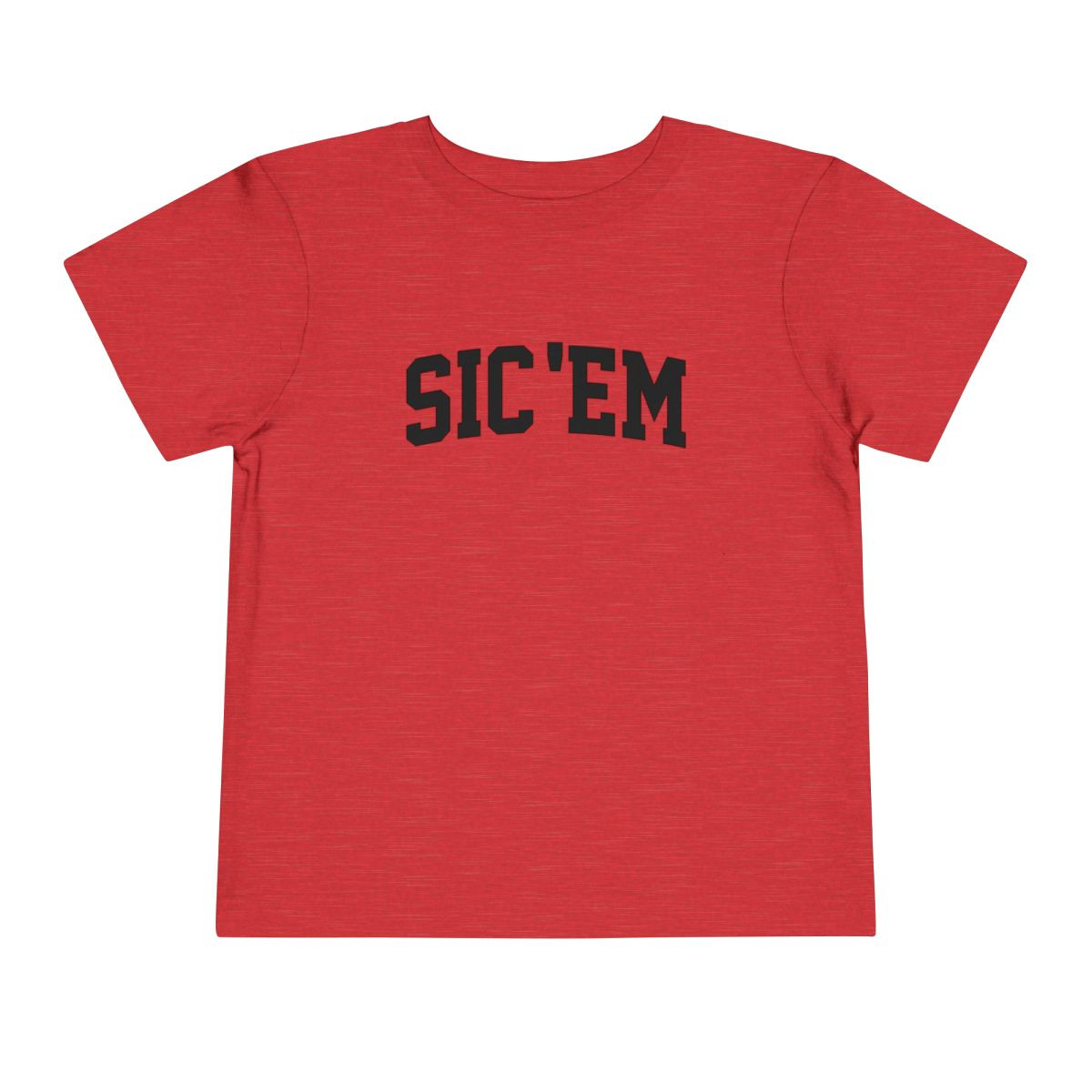 TODDLER Sic 'Em T-Shirt | Black Print | Toddler Short Sleeve Tee