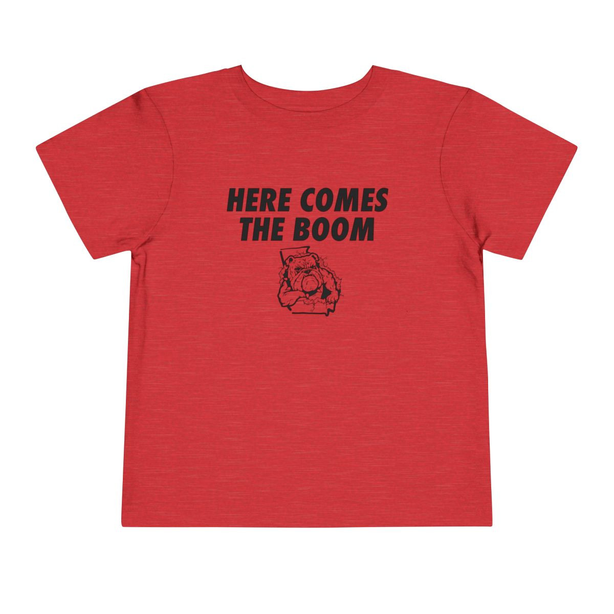 TODDLER Here Comes the Boom T-Shirt | Black Print | Toddler Short Sleeve Tee