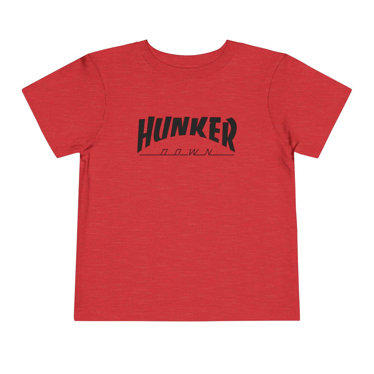 TODDLER Hunker Down Thrasher T-Shirt | Black Print | Toddler Short Sleeve Tee