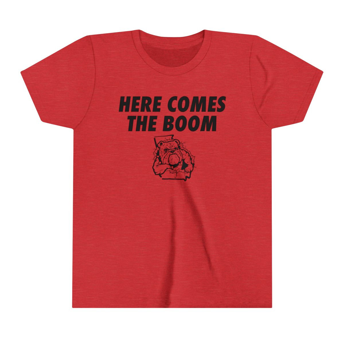 YOUTH Here Comes the Boom T-Shirt | Black Print | Youth Short Sleeve Tee