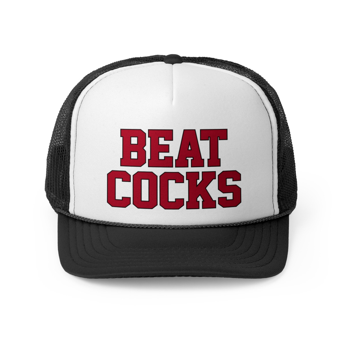 Beat Cocks Trucker Hat | Red Black Print | Trucker Caps