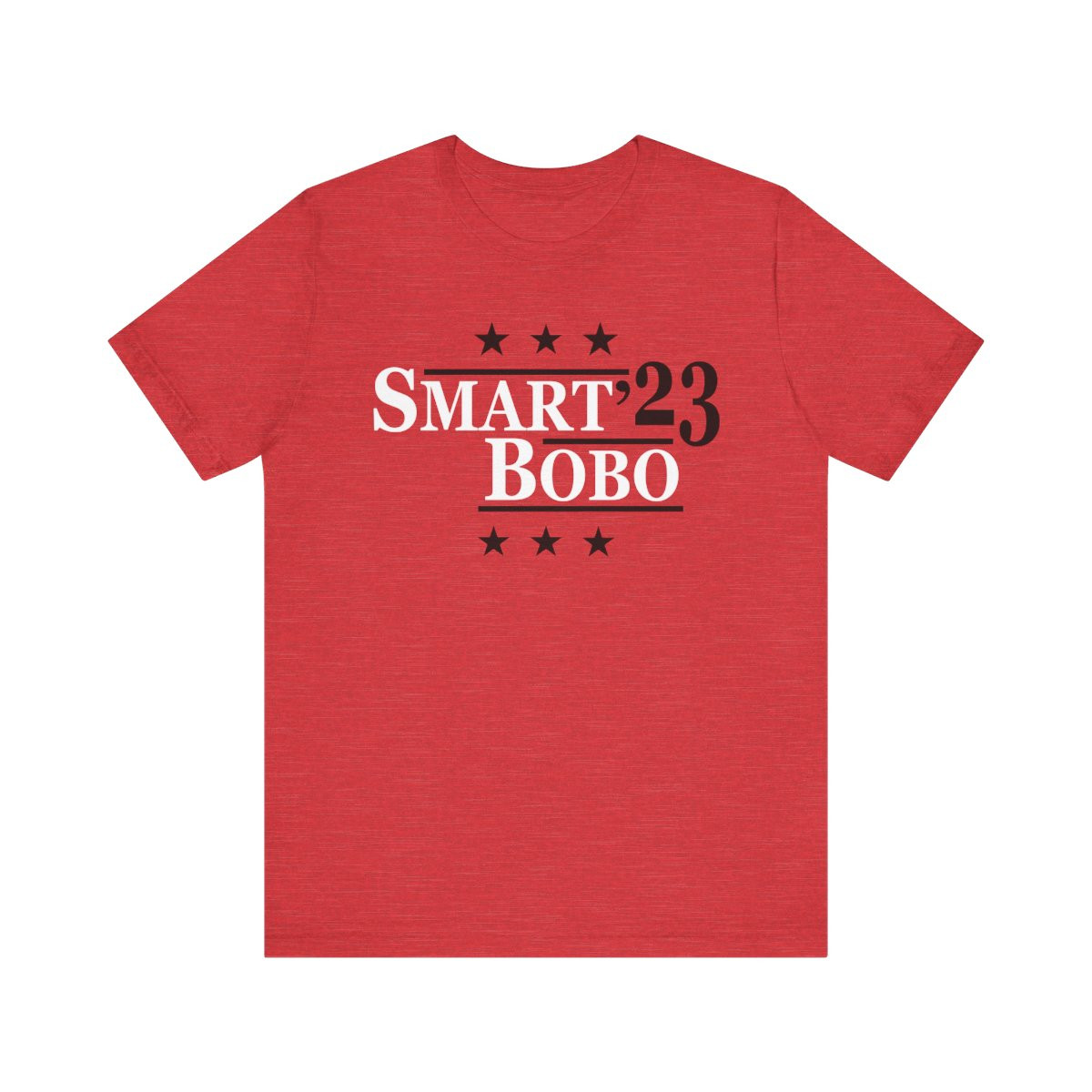 Smart Bobo '23 T-Shirt | White Black Print | Unisex Short Sleeve Tee