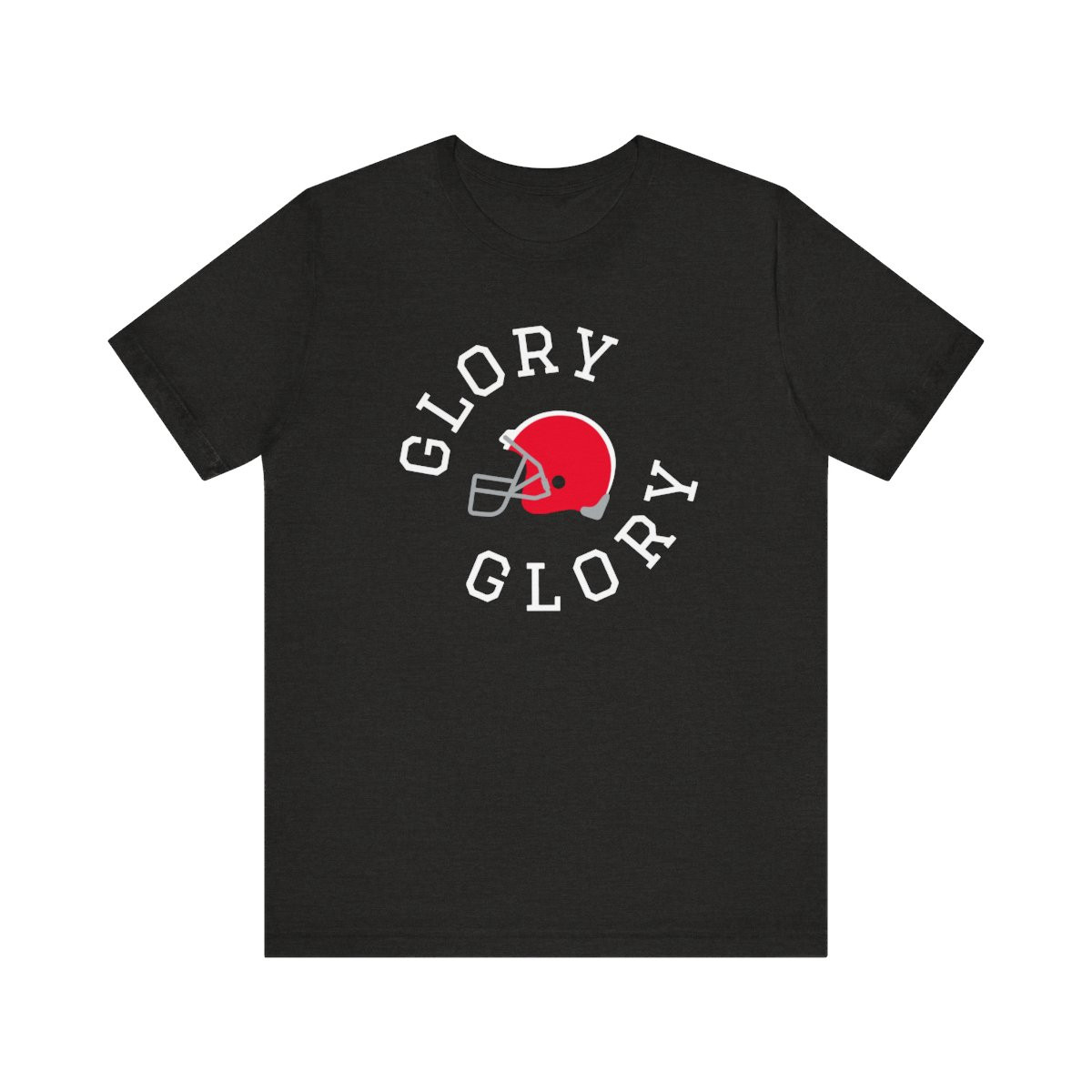 Glory Glory Helmet T-Shirt | Red White Print | Unisex Short Sleeve Tee