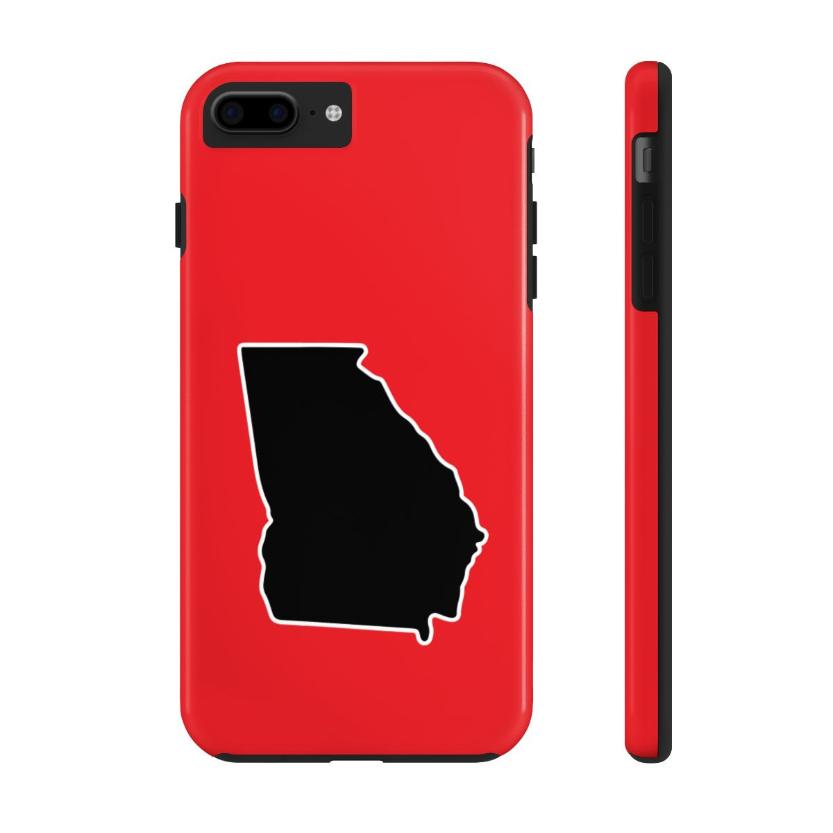 Georgia Outline Phone Cases | Black White Print | Tough Phone Cases