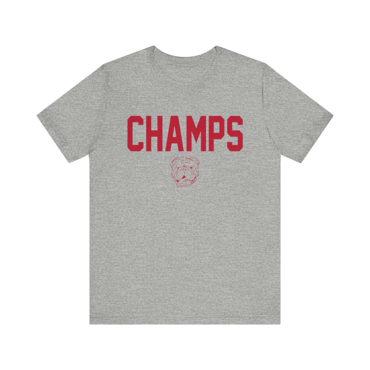Champs T-Shirt | Red Print | Unisex Short Sleeve Tee