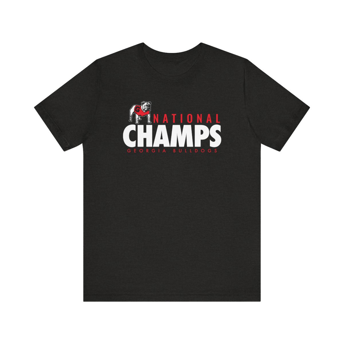 National Champs T-Shirt | Red White Print | Unisex Short Sleeve Tee