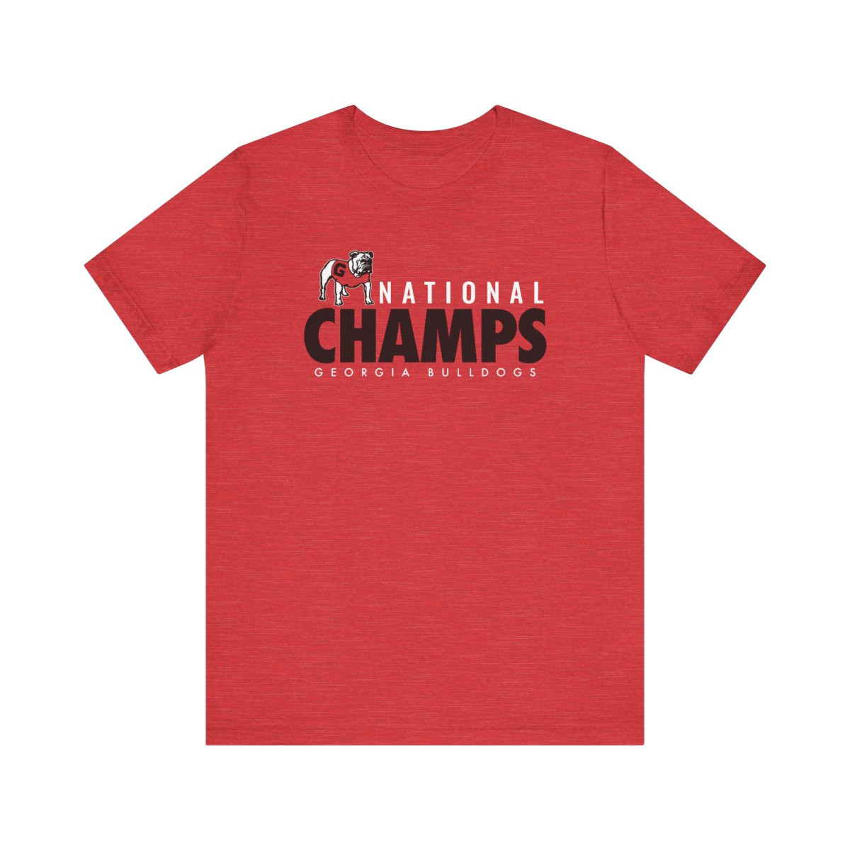 National Champs T-Shirt | Black White Print | Unisex Short Sleeve Tee