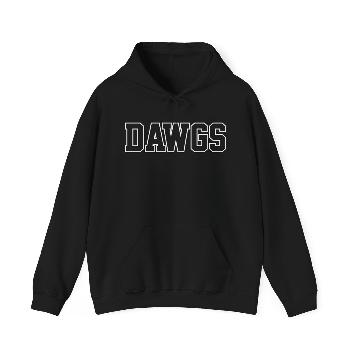 Dawgs Hoodie | White Print | Unisex Heavy Blend Hooded Sweatshirt