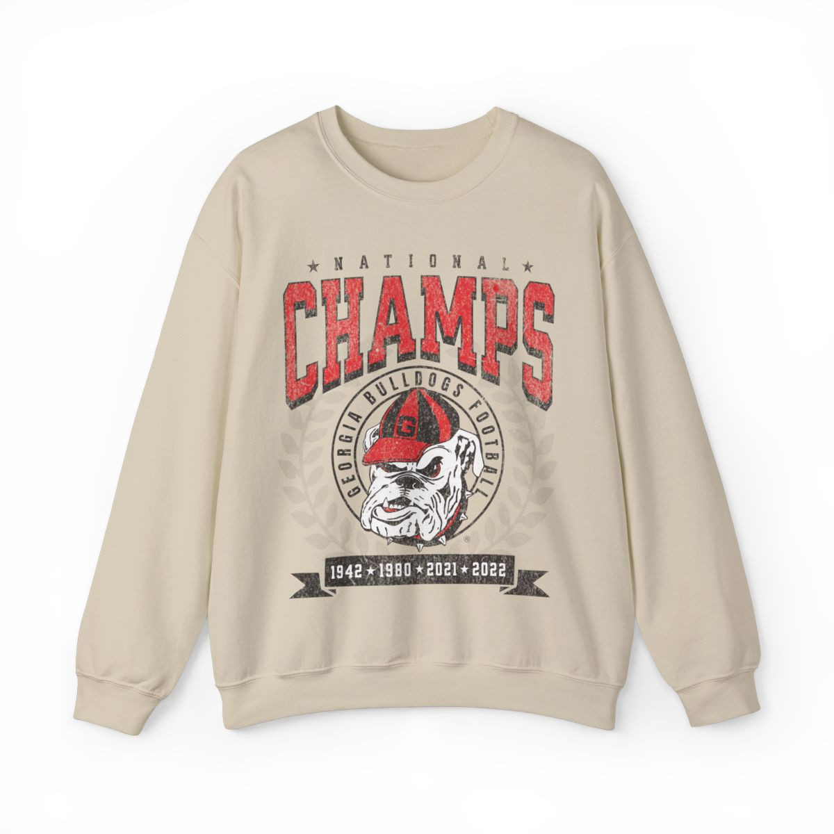 National Champs Sweatshirt | Distressed Print | Unisex Crewneck Sweatshirt