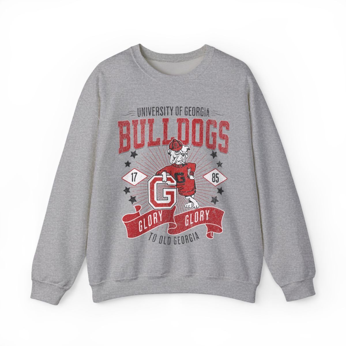 Retro G UGA Sweatshirt | Distressed Print | Unisex Crewneck Sweatshirt