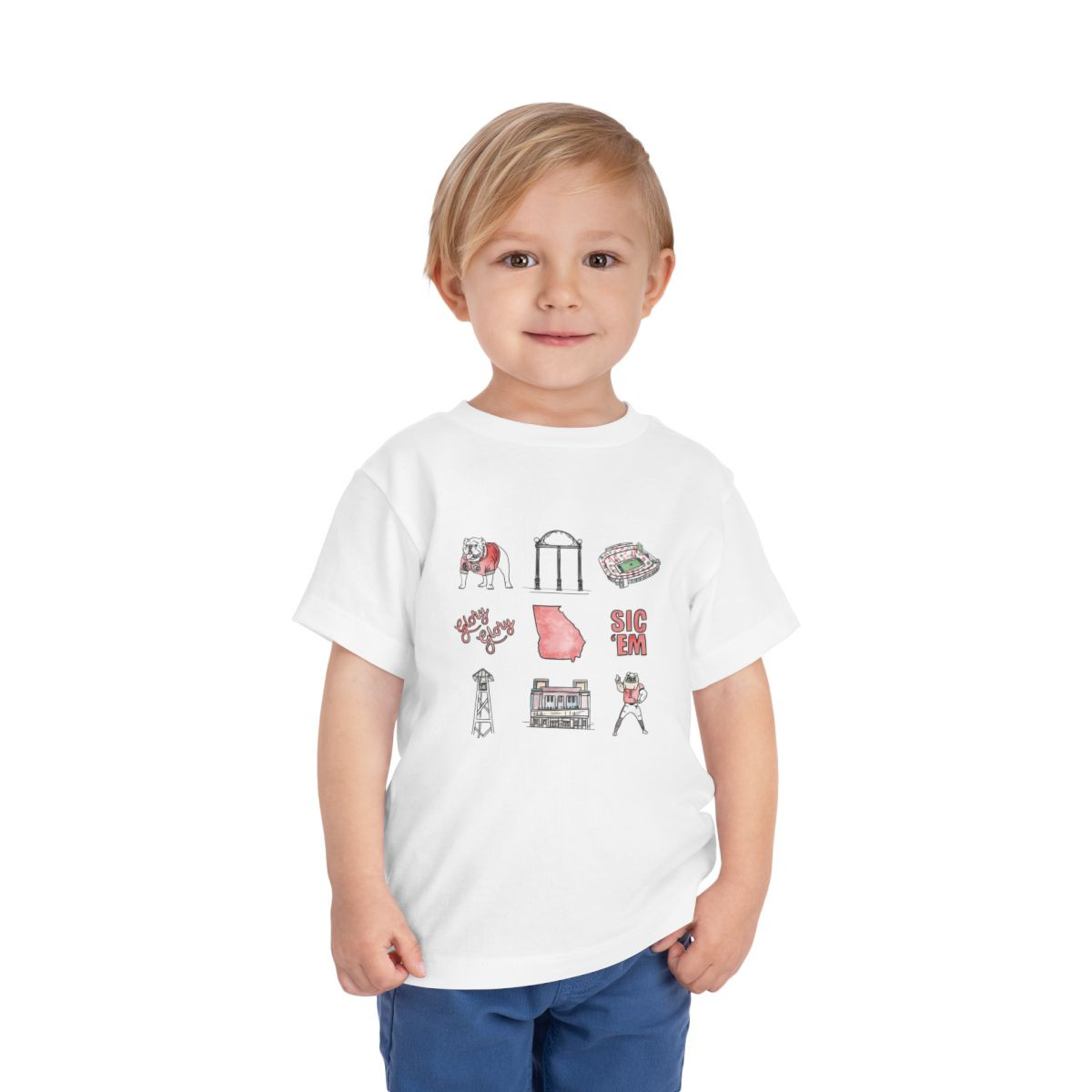 TODDLER Watercolor Doodle T-Shirt | Toddler Short Sleeve Tee
