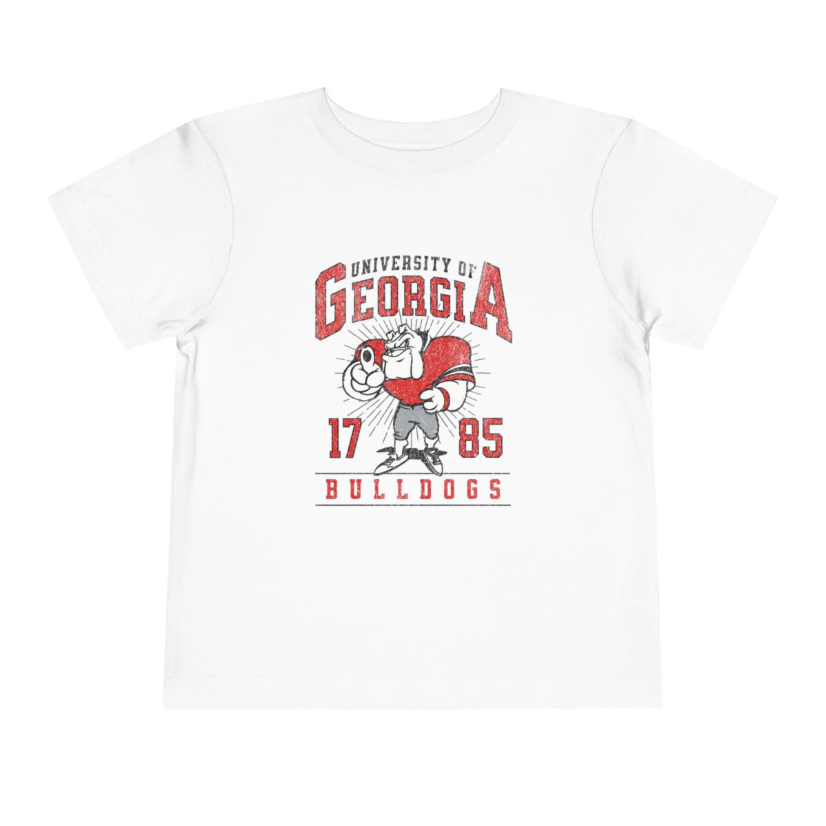 TODDLER UGA Hairy Dawg T-Shirt | Distressed Print | Toddler Short Sleeve Tee