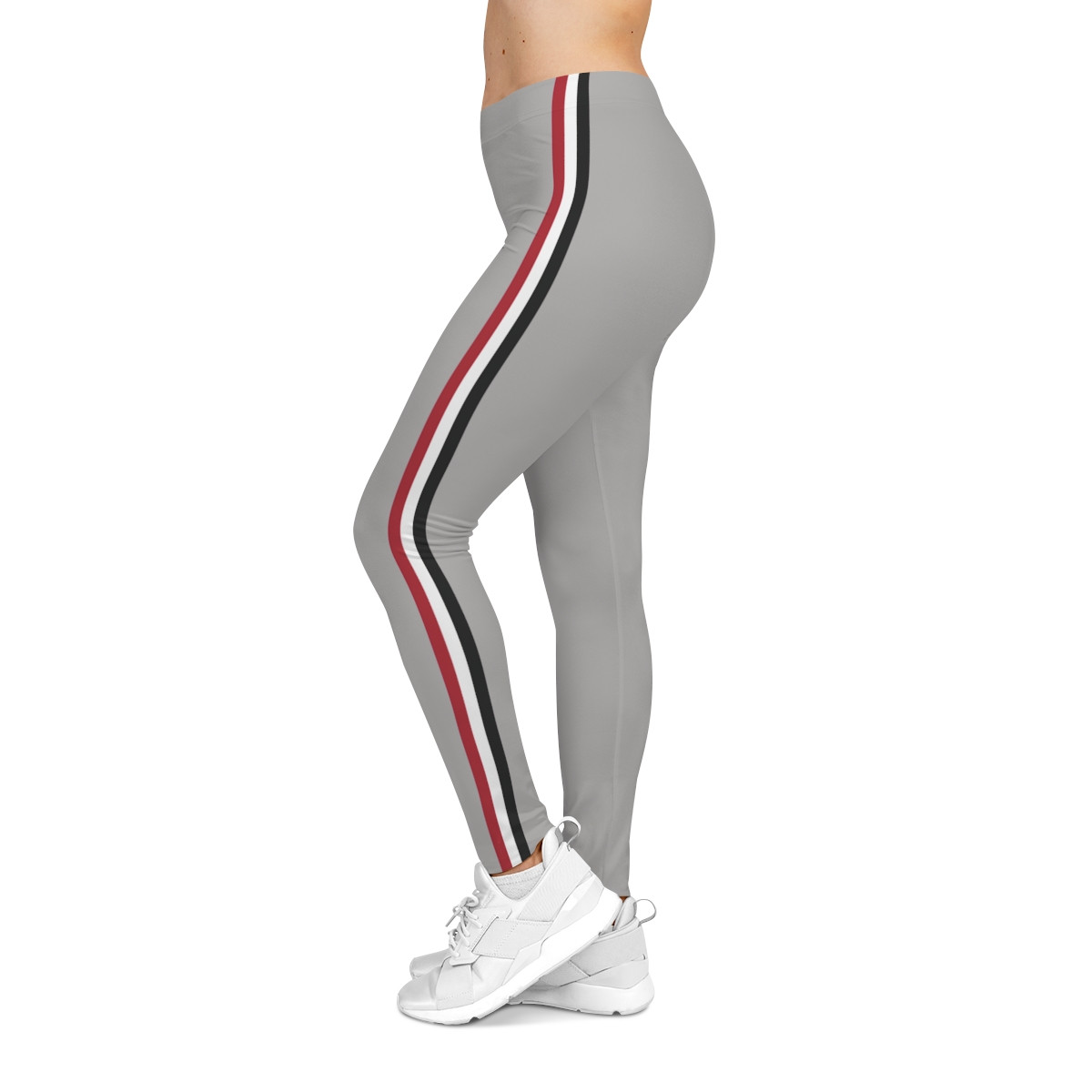 WOMENS Silver Britches Leggings | Stripes Printed | Women's Casual Leggings