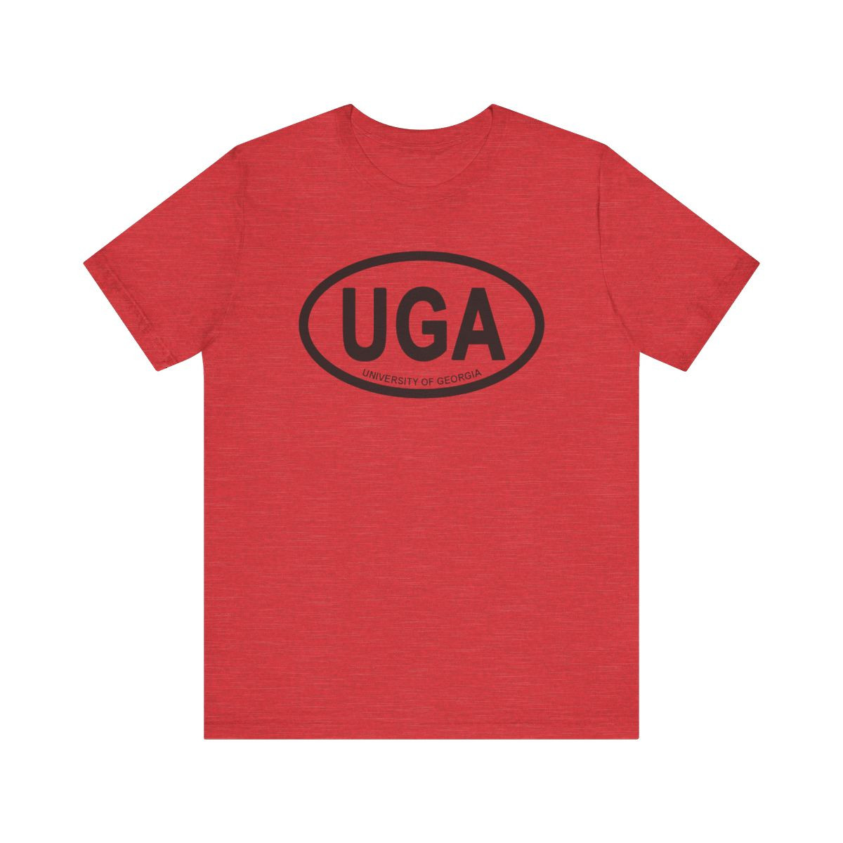 UGA Oval T-Shirt | Black Print | Unisex Short Sleeve Tee