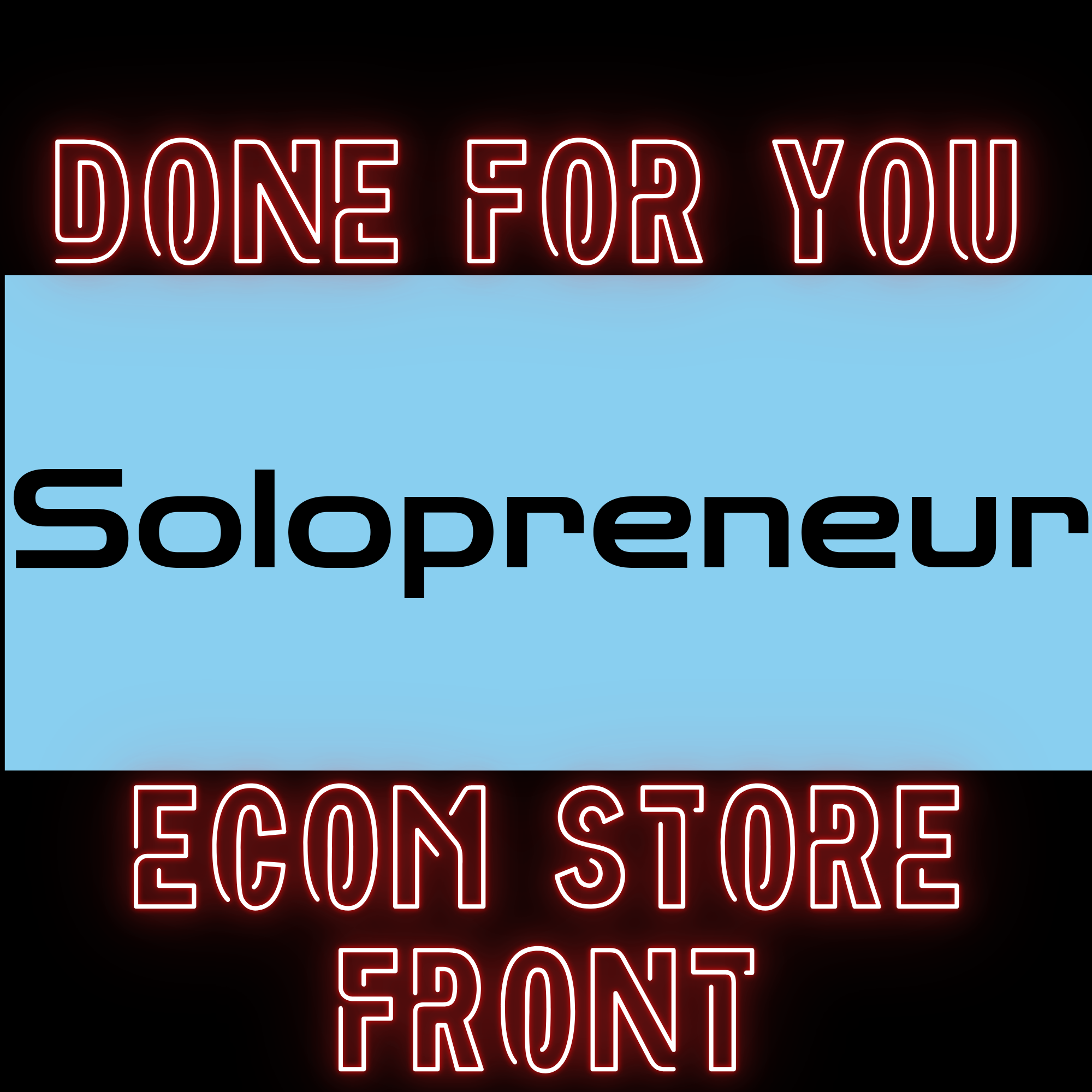 Solopreneur - Done For You Store