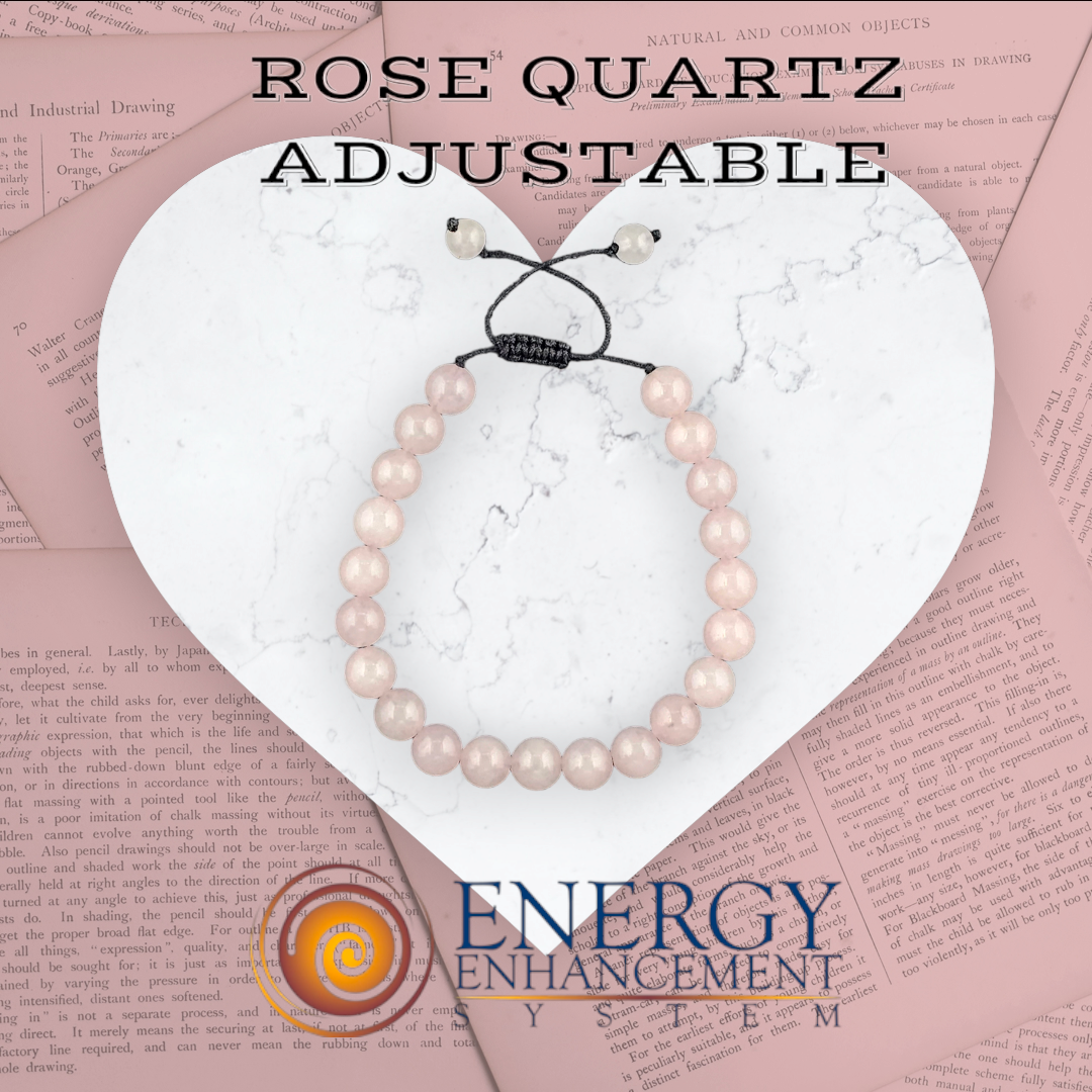 EE Bracelet - Rose Quartz Adjustable