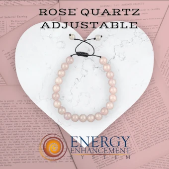 EE Bracelet - Rose Quartz Adjustable