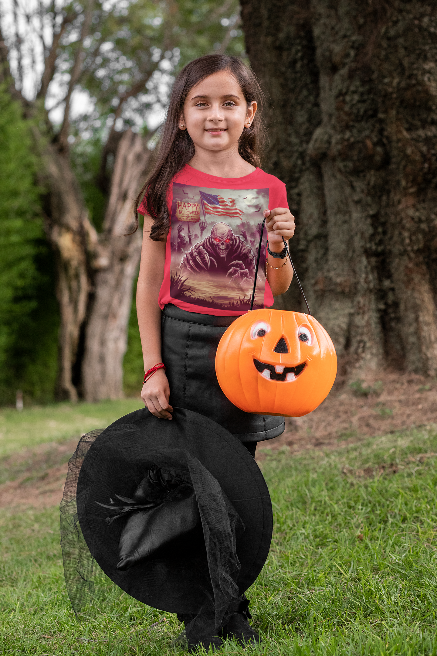 8. Swamp of Shadows: Creepy Creatures Unite - Halloween Kids Tee