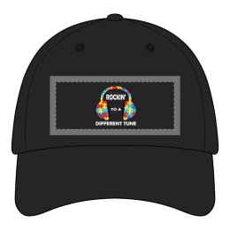 Rockin' to a Different Tune Cap | Autism Puzzle Headphones hat