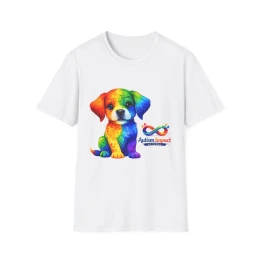 Rainbow Puppy Autism Infinity Tee | T-Shirt