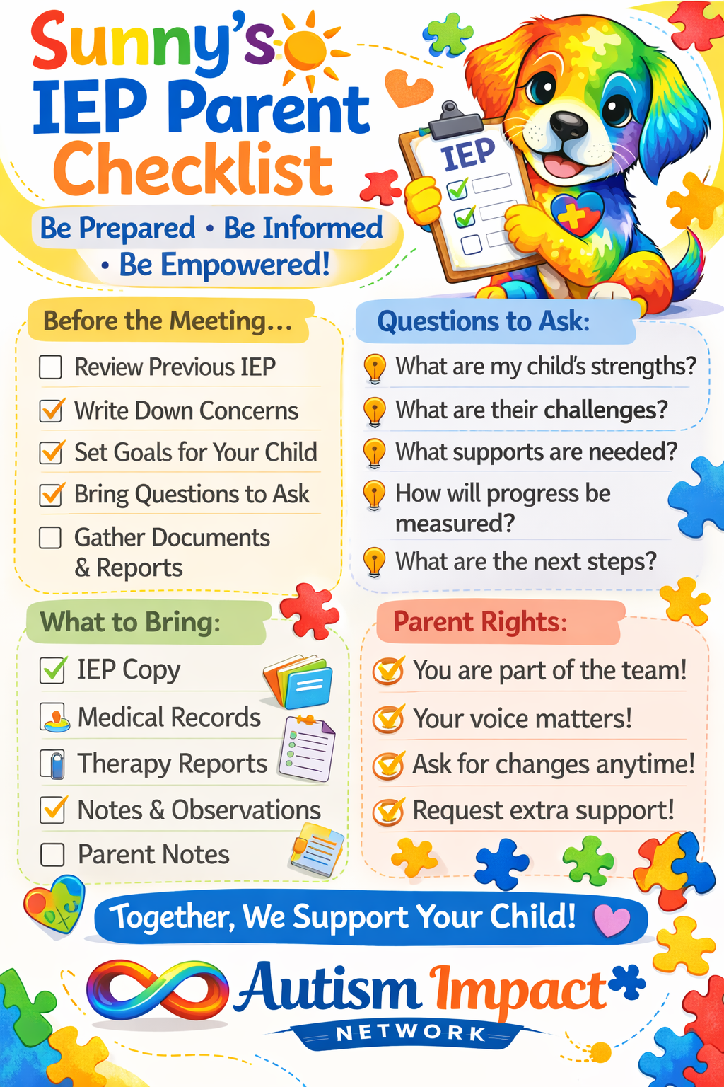 IEP Parent Checklist