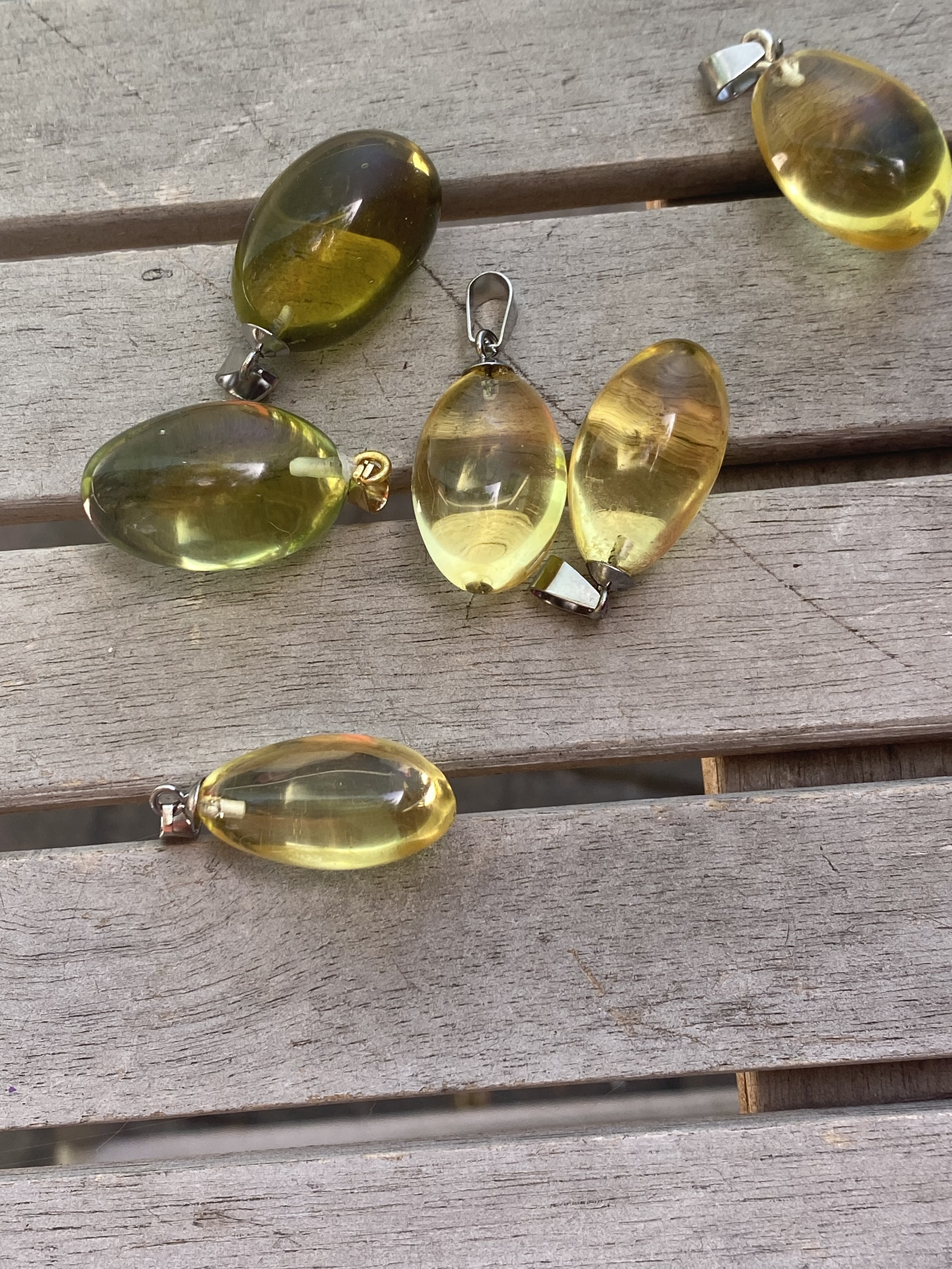 Golden Heart Andara Polished Pendant