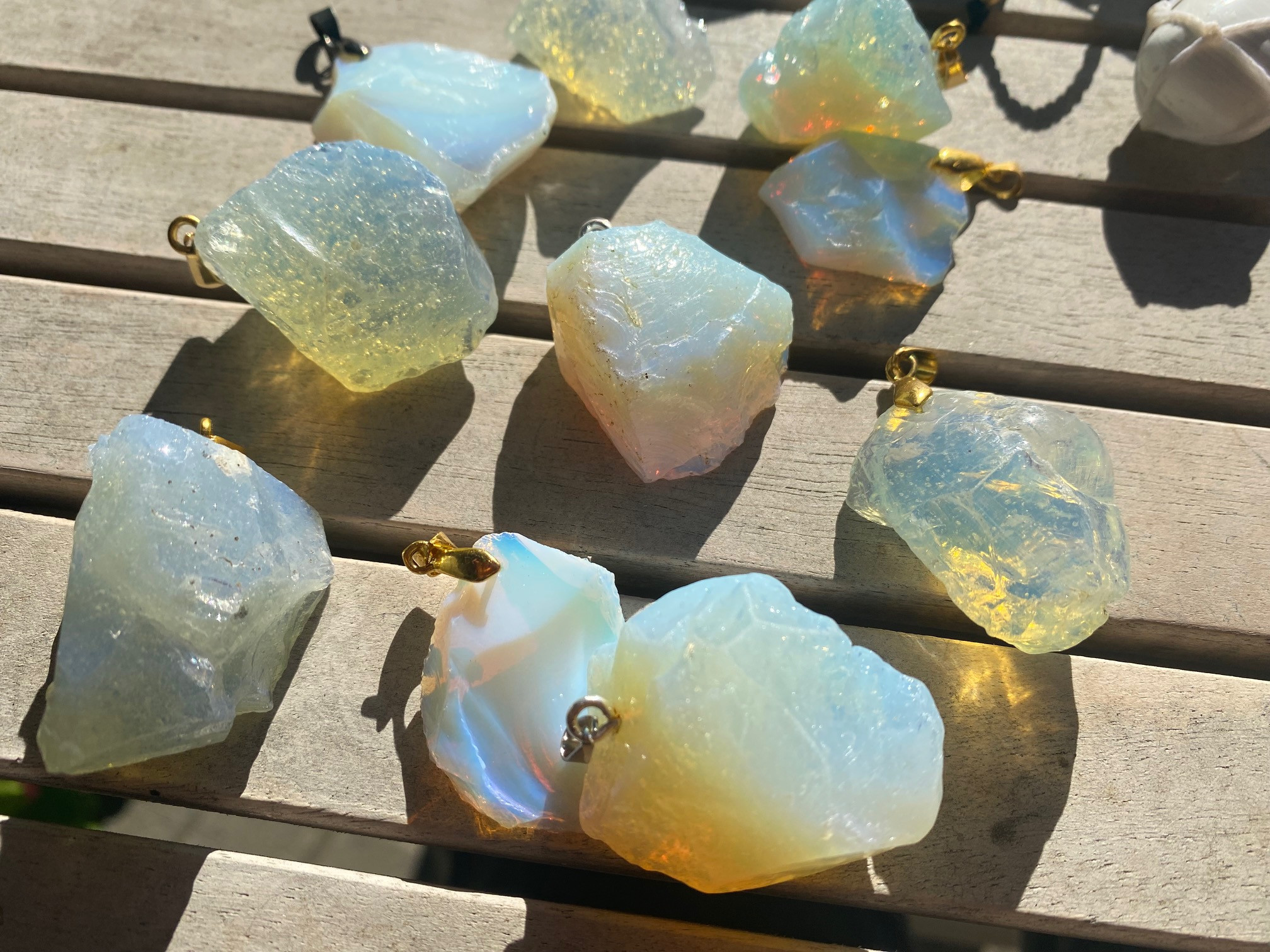 Sirian Blue Gold Power Andara Pendant