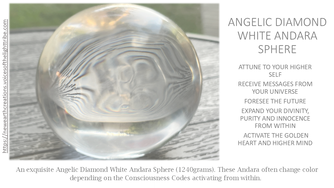 Angelic Diamond White Purity Andara Sphere