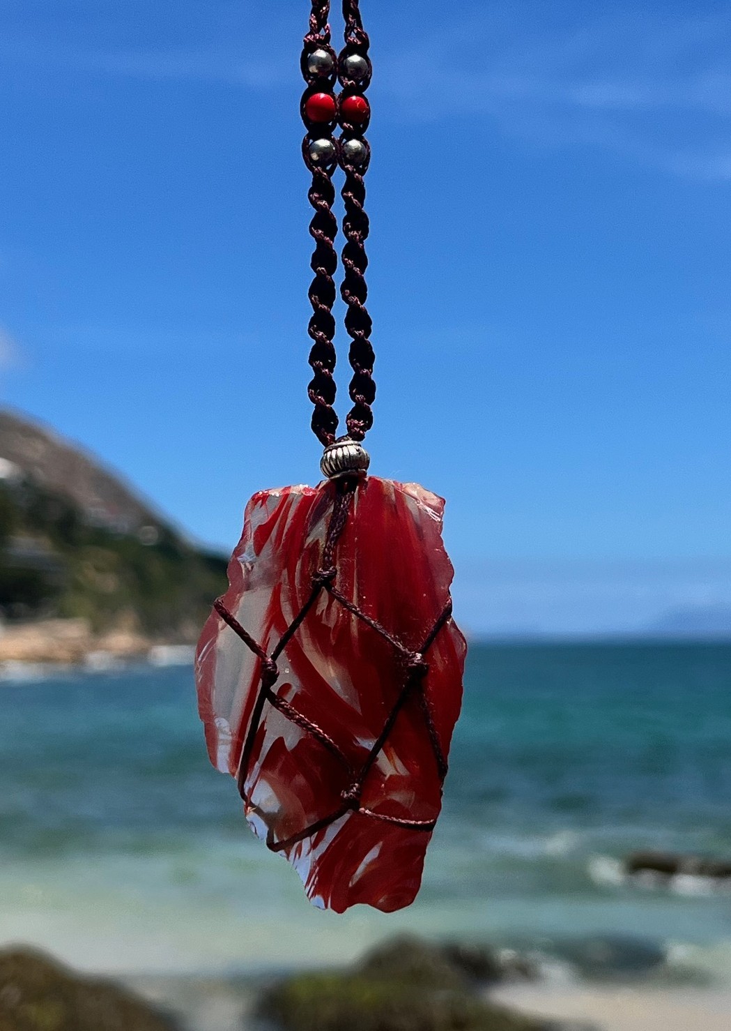 Sisterhood of the Rose Divine Love Macrame Andara Pendant