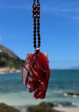 Sisterhood of the Rose Divine Love Macrame Andara Pendant