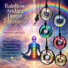 Rainbow Andara Donut Pendants