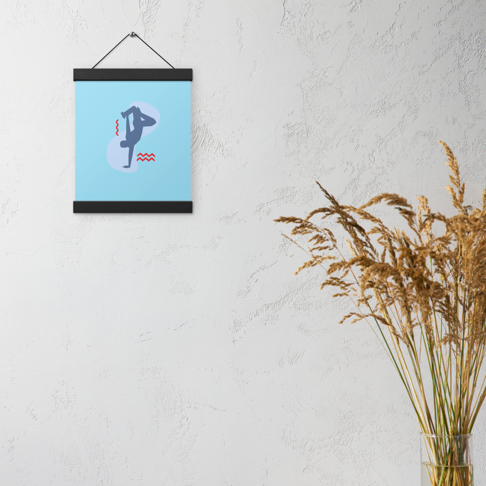 Poster with hangers