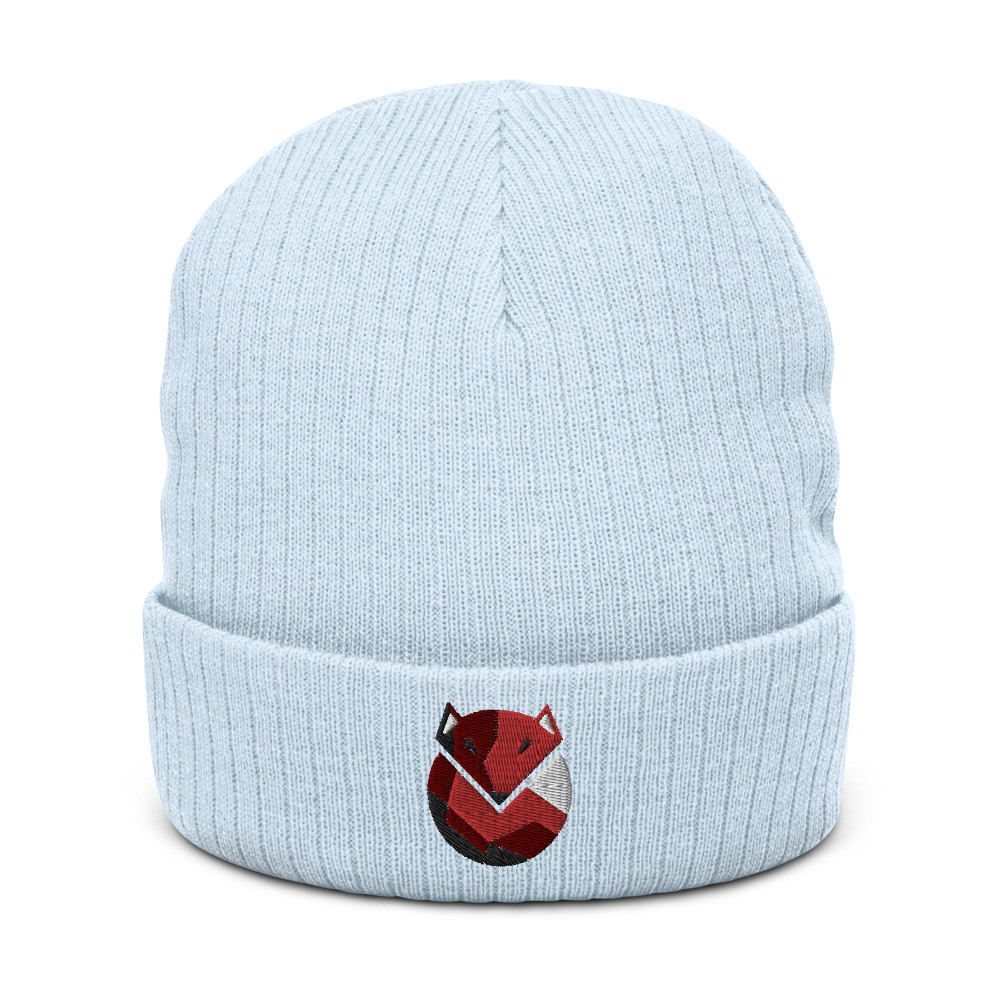 Ribbed knit beanie