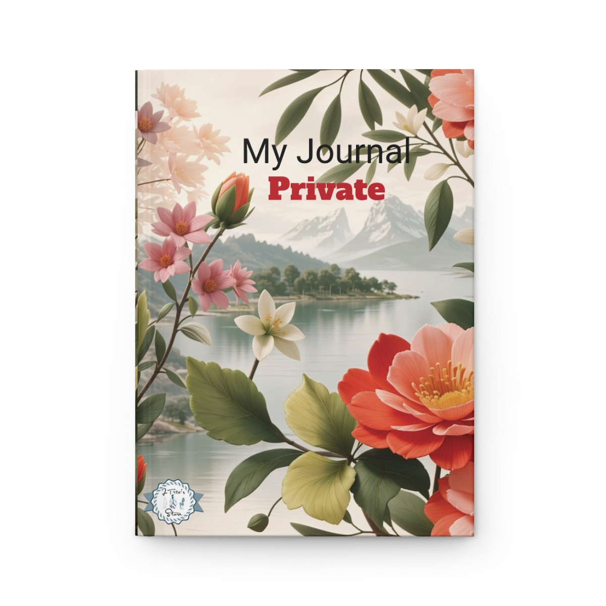 My private hardcover Journal Matte flowery